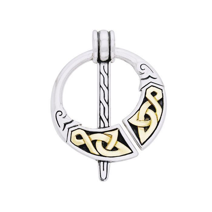 Celtic Elegant Penannular Brooch Pendant MPD1233 Pendant