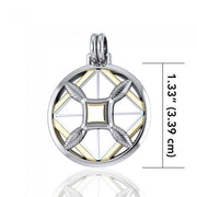Protection and Growth Silver and Gold Pendant