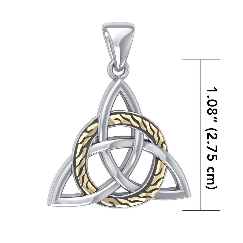 Celtic Trinity with Braid Silver Pendant MPD1813 Pendant