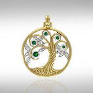 Tree of Life Silver and Gold Pendant MPD3876 Pendant