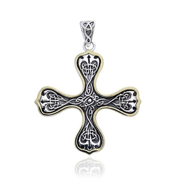 Elaborate Celtic Knotwork Cross MPD988 Pendant