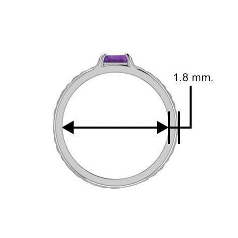 Celtic Knotwork Silver and Gold Accent Wedding Ring with Gemstone MRI2361 - peterstone.dropshipping