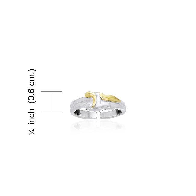 Venus and Mars Silver and Gold Plated Toe Ring MTR060 Toe Ring