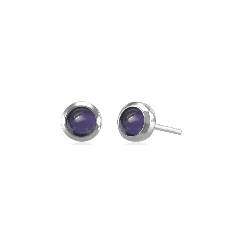 Peace Yin Yang Silver Post Earrings NE016 - Wholesale Jewelry