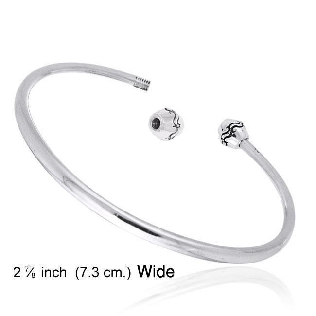 Elegance Sterling Silver Adjustable Bracelet for Bead TBA070 Bangle