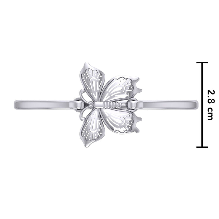 In Awe of the Victorian Butterfly ~ Sterling Silver Jewelry Lock Bracelet TBA171