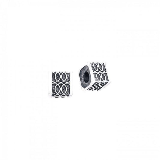 Square Filligree Silver Bead TBD002