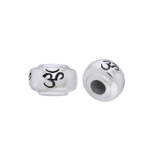 Om Symbol Silver Bead TBD013
