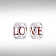 Round Love Silver Bead TBD019 Bead
