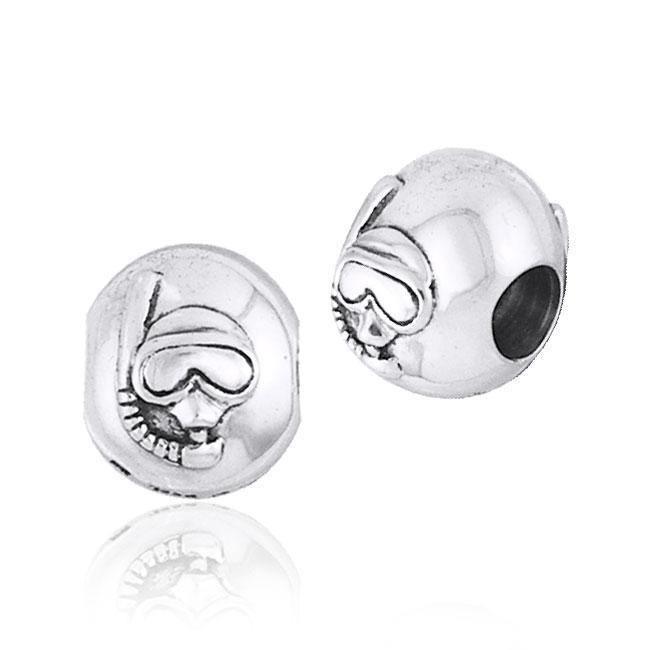 Scuba Dive Mask Silver Bead TBD024 Bead