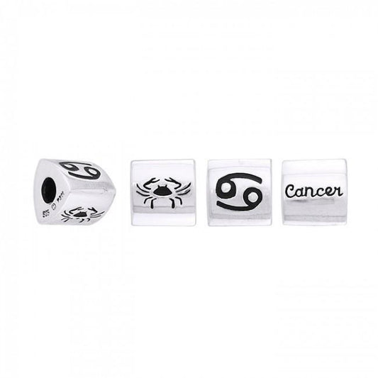 Triangle Cancer Zodiac Silver Bead TBD100
