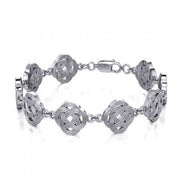 Celtic Quaternary Knot Silver Bracelet TBG071