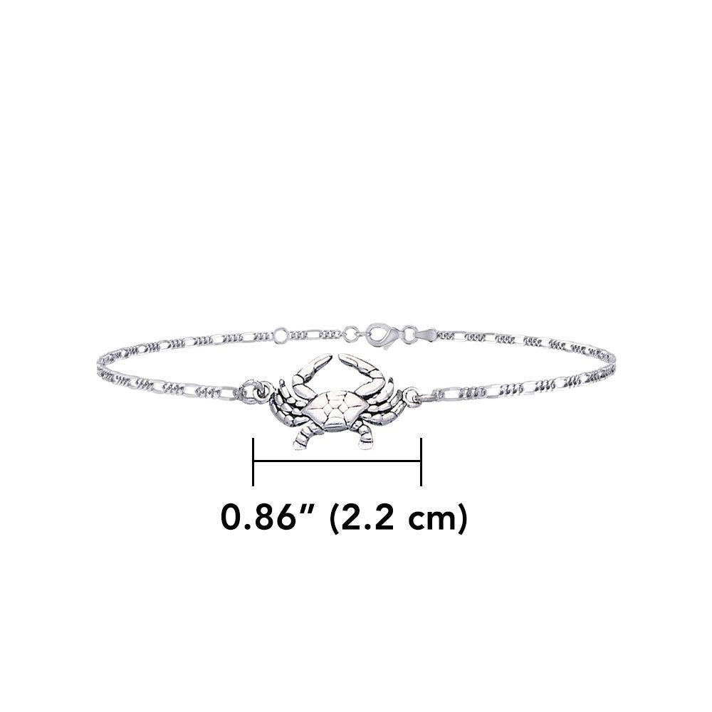 Silver Crab Anklet TBG371 - peterstone.dropshipping