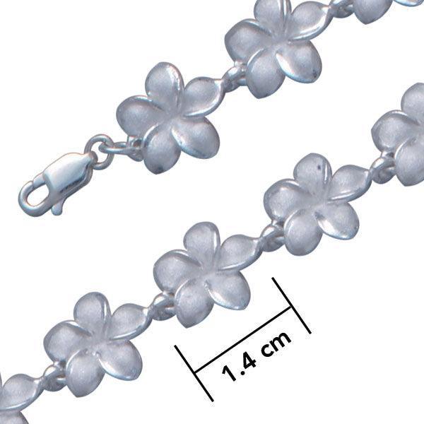 Plumeria - Hawaii National Flower Silver ฺBracelet TBG580 - peterstone.dropshipping