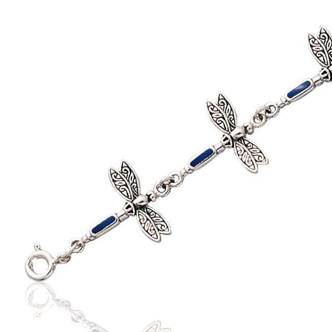Dragonfly Link Silver Bracelet TBG704 Bracelet