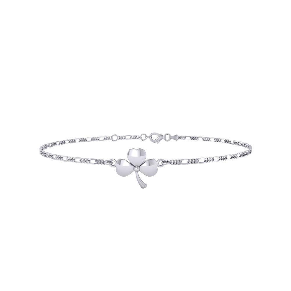 Celtic Shamrock Silver Anklet TBG728 - peterstone.dropshipping