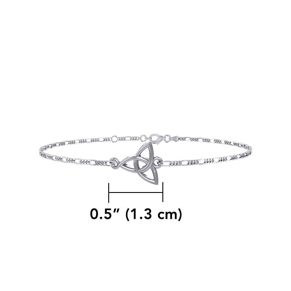 Celtic Triquetra Knot Silver Anklet TBG729 - peterstone.dropshipping