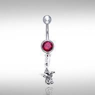 Silver Dragon Belly Button Ring TBJ009 Body Jewelry