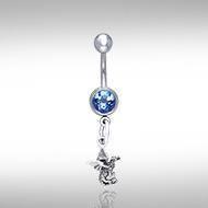 Silver Dragon Belly Button Ring TBJ009 Body Jewelry