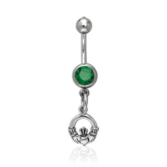 The art of magnificent diving ~ Sterling Silver Diver Body Jewelry with a Gemstone centerpiece  BJ013 Body Jewelry