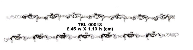 Seahorse Link Silver Bracelet TBL018