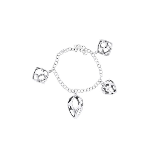 Beautiful Deep Within You Organic Silver Bracelet TBL244 Bracelet