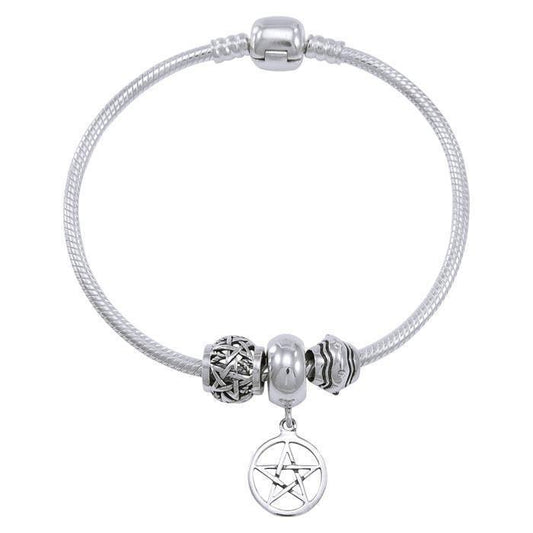 The Star Sterling Silver Bead Bracelet TBL357