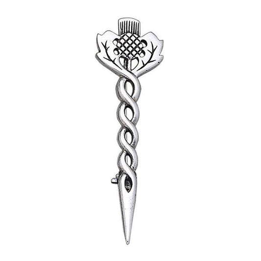 Scottish Thistle Silver Brooch TBR186 Brooch