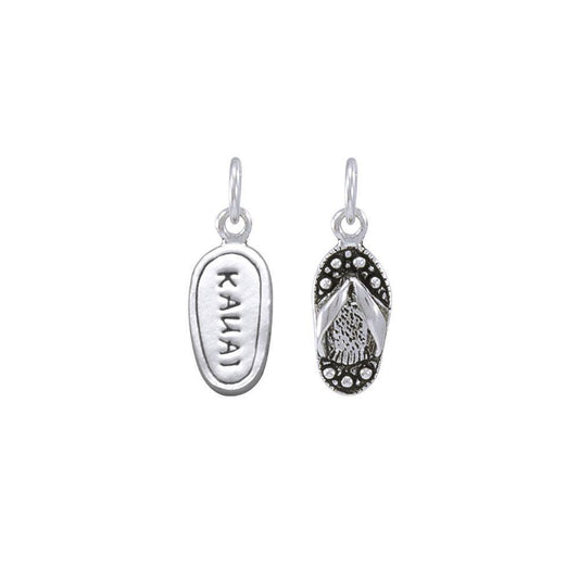 Kauai Island Silver Flip Flops Charm TC1019 - peterstone.dropshipping