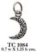 Celtic Spiral Crescent Moon Charm TC1084 - peterstone.dropshipping