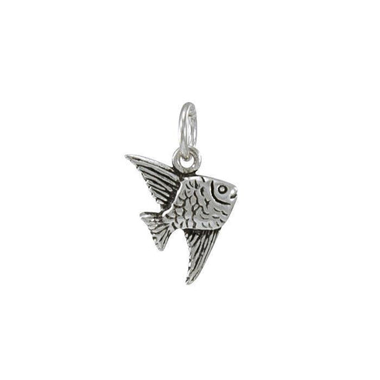 Angelfish Sterling Silver Charm TC495 - Wholesale Jewelry