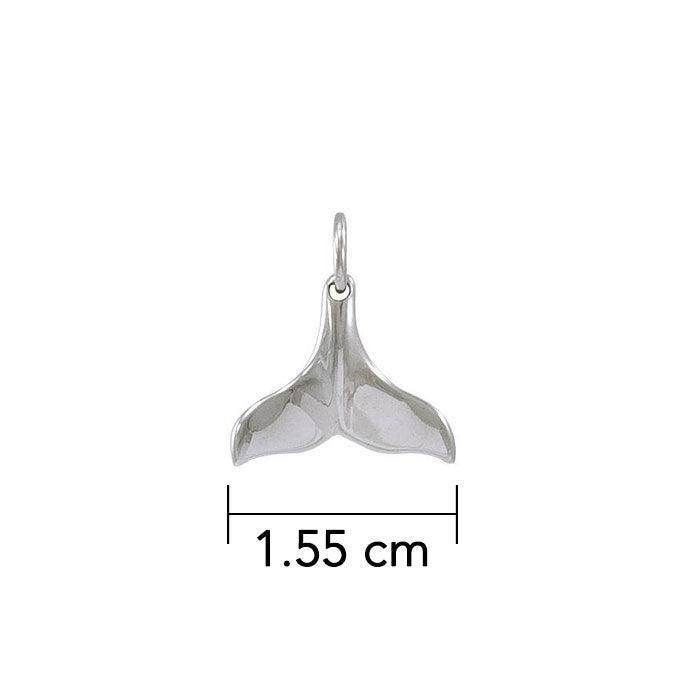 Whale Tail Silver Charm TC570 - peterstone.dropshipping