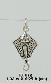 Japanese Ray Silver Charm TC972 - peterstone.dropshipping