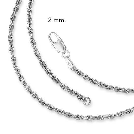 Fine Sterling Silver Rope Chain TCH023 Chain