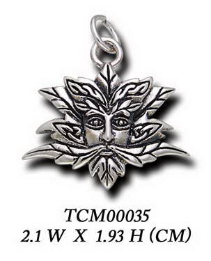 A subtle reminder of nature’s power ~ Sterling Silver Green Man Charm TCM035