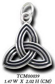 Celtic Triquetra Knot Silver Charm TCM039 - peterstone.dropshipping