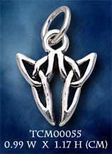 Celtic Twin Trinity Knot Silver Charm TCM055 - peterstone.dropshipping