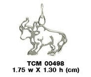 Taurus Zodiac Silver Charm TCM498
