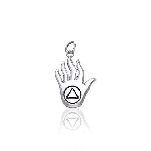 AA Recovery Hand Silver Charm TCM019 Charm