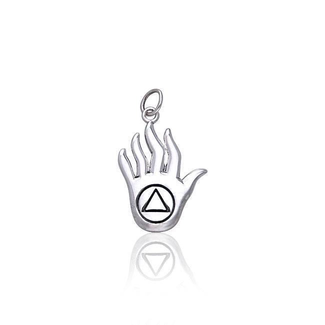 AA Recovery Hand Silver Charm TCM019 Charm