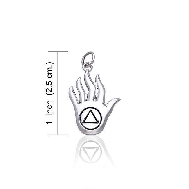 AA Recovery Hand Silver Charm TCM019 Charm