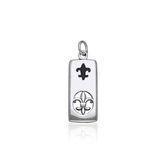 Fleur De Lis Silver Charm TCM029 Charm