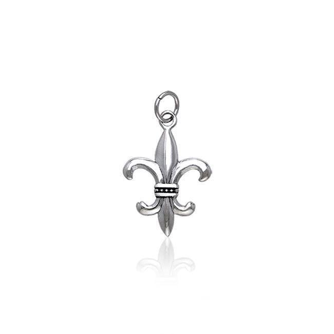 Fleur De Lis Silver Charm TCM032 Charm
