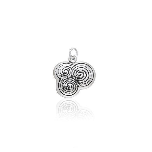 Celtic Spiral Silver Charm TCM049 Charm