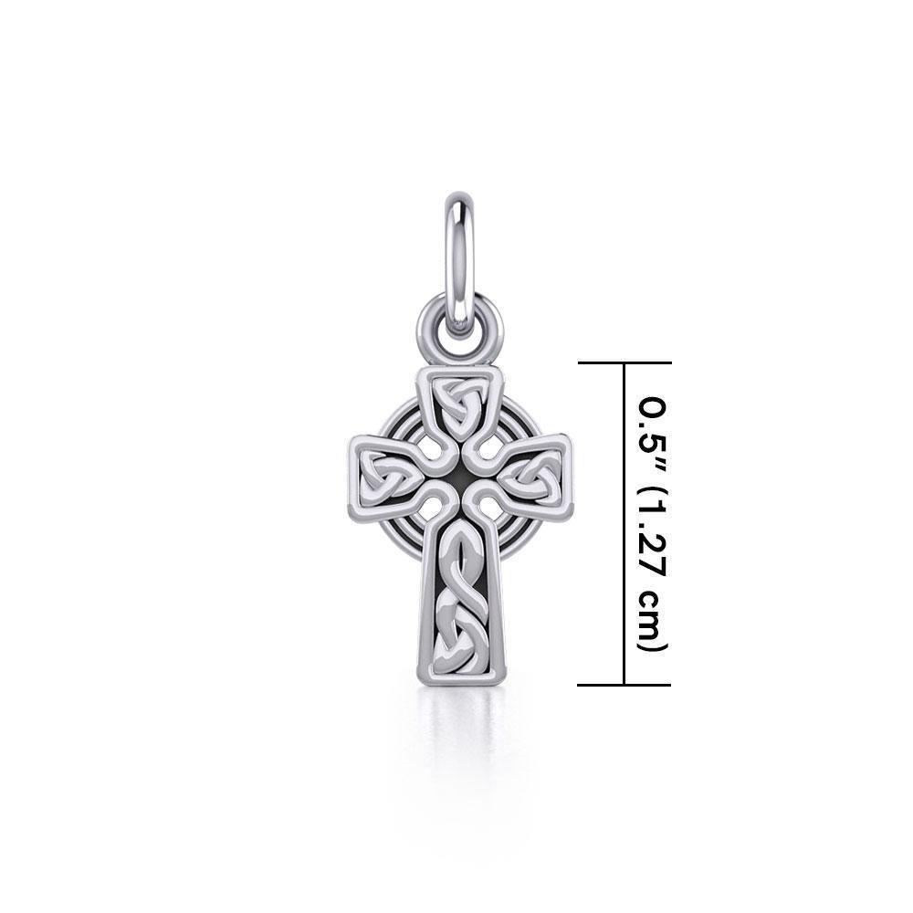 Celtic Knotwork Cross Silver Charm TCM051 Charm
