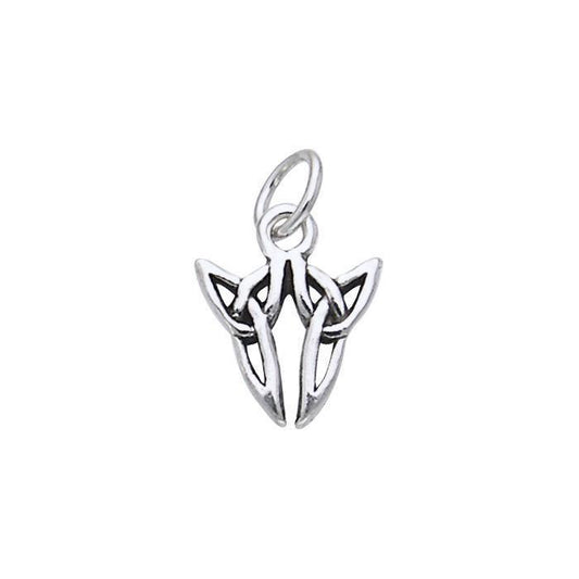 Celtic Twin Trinity Knot Silver Charm TCM055