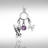 Pisces Silver Astrology Charm TCM228 Charm