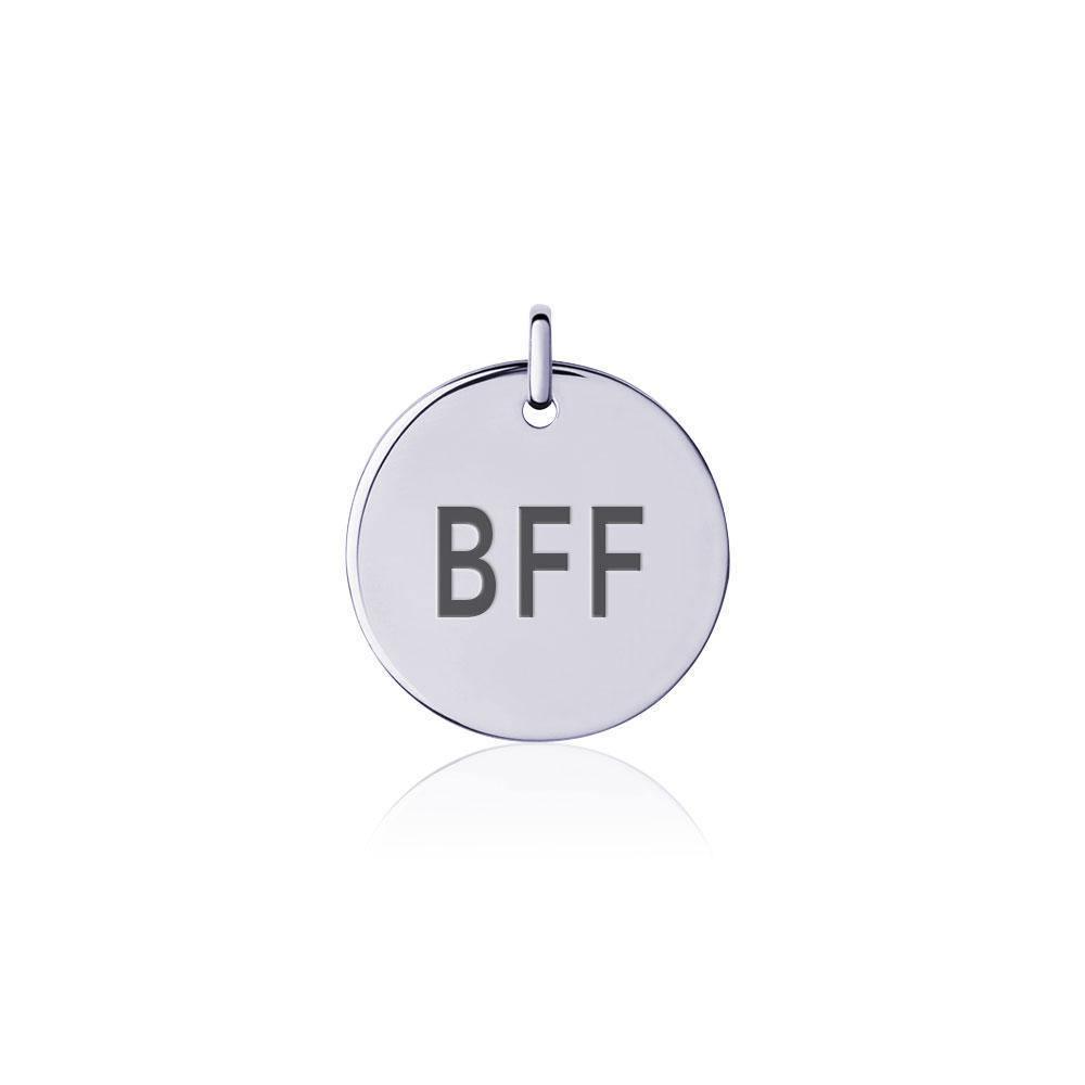 Power Word BFF Silver Disc Charm TCM320 Charm