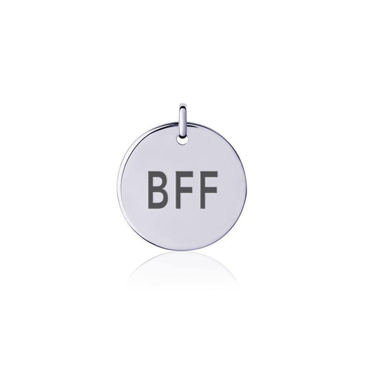 Power Word BFF Silver Disc Charm TCM320 Charm
