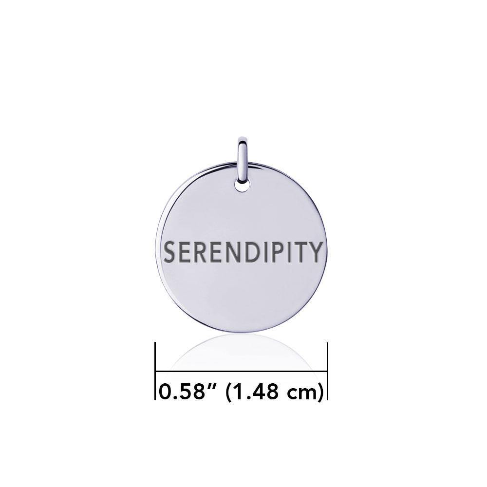 Power Word Serendipity Silver Disc Charm TCM362 Charm